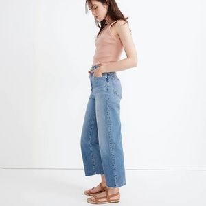Madewell Perfect Vintage Wide-Leg Crop Jean in Catlin Wash, Size 28